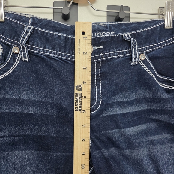 Maurices Blue Boot Cut Jeans with Contrast Stitching Size 11/12 - Picture 4 of 11
